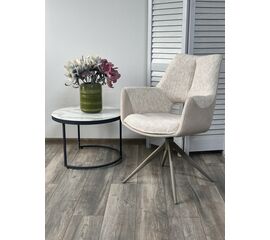 Стул DAVEN 360 град. поворот. RIELY-111 / G1038-101 Кремовый / Латте, ®DISAUR | Интернет магазин мебели и декора LifeDekor