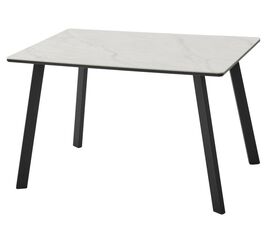 Стол ТИК ТАК 120 PANDORA LIGHT, керамика / Черный каркас М-City | Интернет магазин мебели и декора LifeDekor
