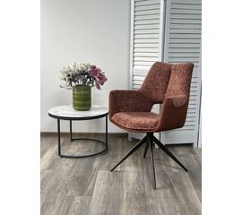Стул DAVEN 360 град. поворот. RIELY-501 / G1038-18 Коричневый /Темно-серый, ®DISAUR | Интернет магазин мебели и декора LifeDekor