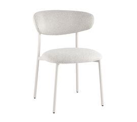 Стул обеденный Ayla серый белые ножки | Интернет магазин мебели и декора LifeDekor