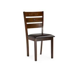 Стул деревянный Simol темно-коричневый / коричневый | Интернет магазин мебели и декора LifeDekor