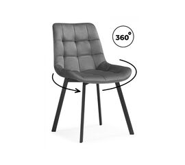 Стул на металлокаркасе Челси 360 светло-серый (ZD 960) / черный | Интернет магазин мебели и декора LifeDekor