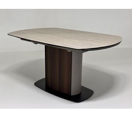 Стол DAGFINN 150 TL-314 поворотная система раскладки, исп. керамика на стекле / Кофе/ Орех, ®DISAUR | Интернет магазин мебели и декора LifeDekor