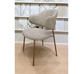 Стул SIENA MOHAIR-103 светлый латте, ткань / шампань, ®DISAUR | Интернет магазин мебели и декора LifeDekor