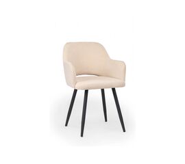 Стул на металлокаркасе Эолин бежевый (glory 03) / черный | Интернет магазин мебели и декора LifeDekor