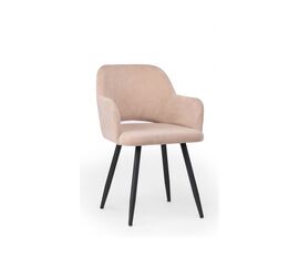 Стул на металлокаркасе Эолин латте (glory 10) / черный | Интернет магазин мебели и декора LifeDekor