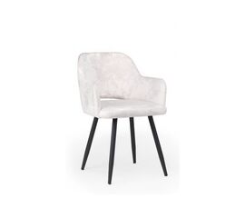 Стул на металлокаркасе Эолин светло-бежевый (simple 011) / черный | Интернет магазин мебели и декора LifeDekor