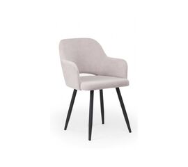 Стул на металлокаркасе Эолин светло-серый (glory 36) / черный | Интернет магазин мебели и декора LifeDekor