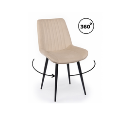 Стул на металлокаркасе Седа 360 бежевый (zd 210) / черный np | Интернет магазин мебели и декора LifeDekor