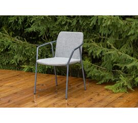"Марокко" стул из текстилена nanotex, алюминиевый каркас, цвет серый | Интернет магазин мебели и декора LifeDekor