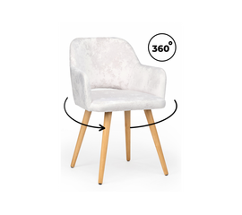 Стул деревянный Эолин 360 светло-бежевый (simple 011) / светлое дерево | Интернет магазин мебели и декора LifeDekor