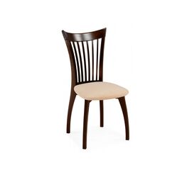 Стул деревянный Лидиос велюр тедди 008 / орех темный | Интернет магазин мебели и декора LifeDekor