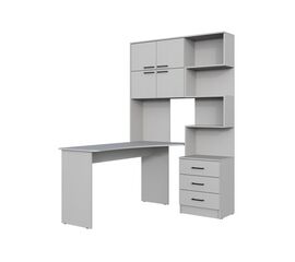 Компьютерный стол Эльброни левый шиншилла серая | Интернет магазин мебели и декора LifeDekor
