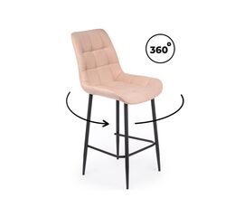 Барный стул Челси 360 бежевый (zd 210) / черный np | Интернет магазин мебели и декора LifeDekor