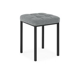 Табурет Байя микровелюр катания сильвер / черный | Интернет магазин мебели и декора LifeDekor