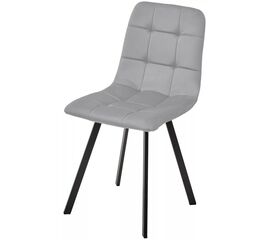 Стул РИЧИ, цвет H-09 Светло-серый, велюр / черный каркас М-City | Интернет магазин мебели и декора LifeDekor