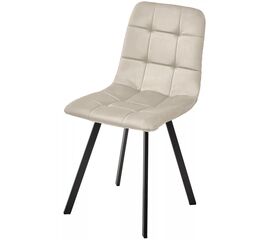 Стул РИЧИ, цвет H-06 Бежевый, велюр / черный каркас М-City | Интернет магазин мебели и декора LifeDekor