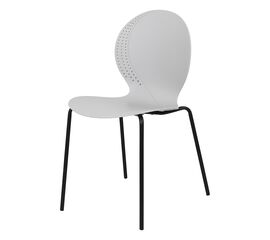 Стул Wave серый с черными ножками | Интернет магазин мебели и декора LifeDekor