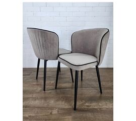 Стул МИЛАНО B22 Серый, велюр / черный каркас, М-City | Интернет магазин мебели и декора LifeDekor