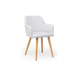 Стул деревянный Инфини светло-серый (ocean 021) / светлое дерево | Интернет магазин мебели и декора LifeDekor