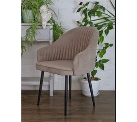 Стул ШЕЛЛ 360 град. поворот. B5 Капучино, велюр / черный каркас, М-City | Интернет магазин мебели и декора LifeDekor