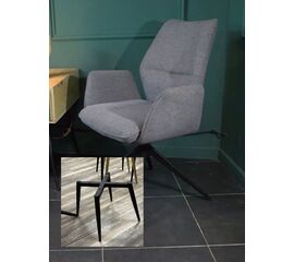 Стул ГРИН 360 град. поворот. NS-04 Крем, букле / черный каркас, М-City | Интернет магазин мебели и декора LifeDekor