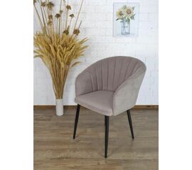 Стул МИШЕЛЬ 360 град. поворот. B22 Серый, велюр / черный каркас, М-City | Интернет магазин мебели и декора LifeDekor