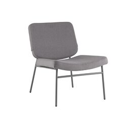 Кресло Эбигейл велюр серый, каркас серый | Интернет магазин мебели и декора LifeDekor