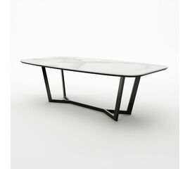 Стол овальный BENZ 200, керамика матовая, белая | Интернет магазин мебели и декора LifeDekor