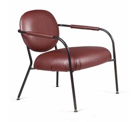 Лаунж кресло EGO, искусственная кожа, бордо | Интернет магазин мебели и декора LifeDekor