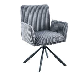 Стул DikLine 6827 т.к Серая Velo 13, опоры черные | Интернет магазин мебели и декора LifeDekor
