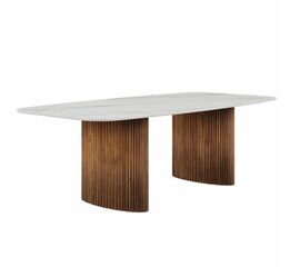 Стол овальный Denver 270, керамика матовая / две опоры | Интернет магазин мебели и декора LifeDekor