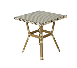 "Кабри" плетеный стол из искусственного ротанга, цвет бежево-коричневый | Интернет магазин мебели и декора LifeDekor