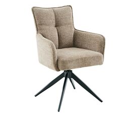 Стул DikLine 6826 т.к Темно-бежевая Raven 34, опоры черные | Интернет магазин мебели и декора LifeDekor