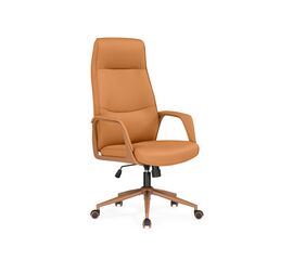 Офисное кресло Modena экокожа оранжевый | Интернет магазин мебели и декора LifeDekor