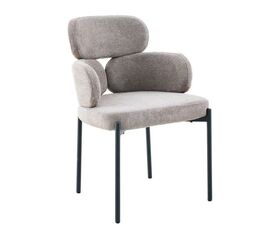 Стул DikLine 1311 т.к Темно-бежевая UF925-3, опоры черные | Интернет магазин мебели и декора LifeDekor