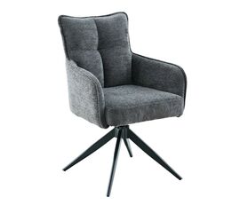 Стул DikLine 6826 т.к Серая Raven 15, опоры черные | Интернет магазин мебели и декора LifeDekor