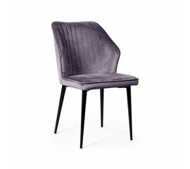 Стул Berg, бархат светло-серый 26 | Интернет магазин мебели и декора LifeDekor