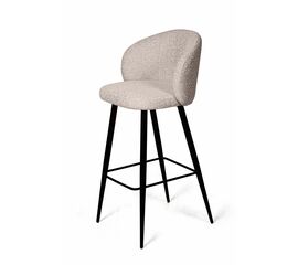 Стул полубарный Vito, букле бежевый / опора конус | Интернет магазин мебели и декора LifeDekor