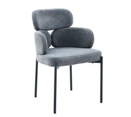 Стул DikLine 1311 т.к Серая UF925-12, опоры черные | Интернет магазин мебели и декора LifeDekor