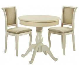 Обеденная группа (Стол Фабрицио-1 и 2 стула Кабриоль), слоновая кость | Интернет магазин мебели и декора LifeDekor