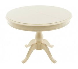 Стол «Фабрицио 1» GLASS (D 1000), слоновая кость | Интернет магазин мебели и декора LifeDekor