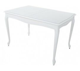 Стол «Кабриоль» 120x80 GLASS белый, эмаль белая | Интернет магазин мебели и декора LifeDekor