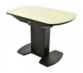 Стол «Корсика» стекло молочный, венге | Интернет магазин мебели и декора LifeDekor