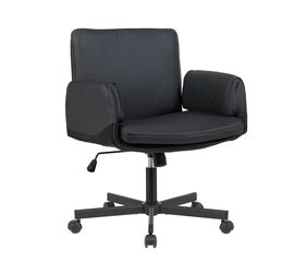 Кресло офисное TopChairs Foldo с откидными подлокотниками черное | Интернет магазин мебели и декора LifeDekor