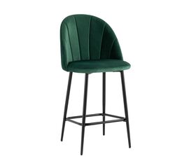 Стул полубарный Логан SN велюр зелёный | Интернет магазин мебели и декора LifeDekor