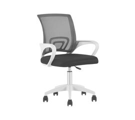 Кресло офисное TopChairs Simple SN черный пластик белый | Интернет магазин мебели и декора LifeDekor