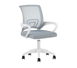 Кресло офисное TopChairs Simple SN серый пластик белый | Интернет магазин мебели и декора LifeDekor