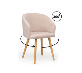 Стул деревянный Монер 360 латте (glory 10) / светлое дерево | Интернет магазин мебели и декора LifeDekor