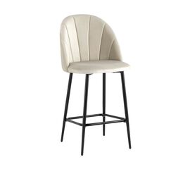 Стул полубарный Логан SN велюр бежевый | Интернет магазин мебели и декора LifeDekor